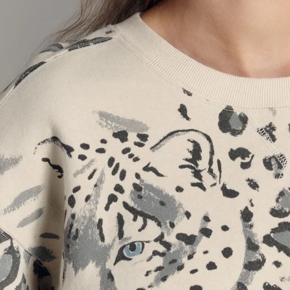 Anthropologie The Niki Bubble Sweatshirt by Pilcro